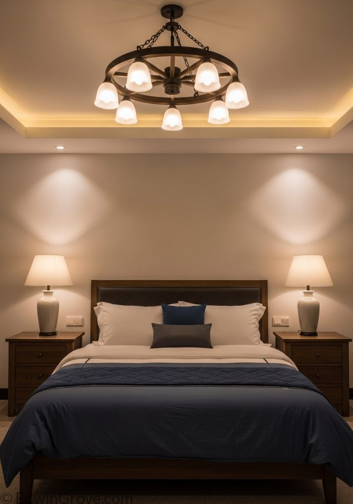 Elegant luxury western bedroom interior