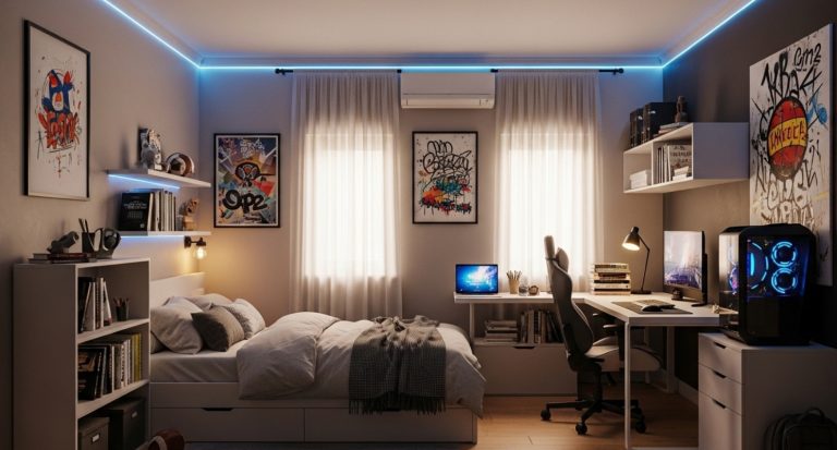 teenage guy bedroom decorating ideas​