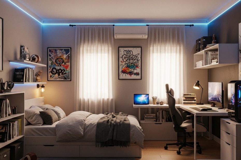 teenage guy bedroom decorating ideas​