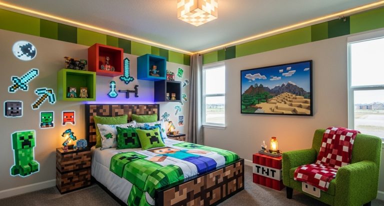 minecraft bedroom decor ideas​