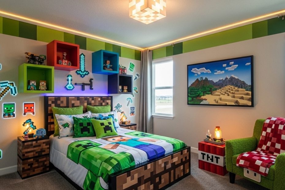 minecraft bedroom decor ideas​